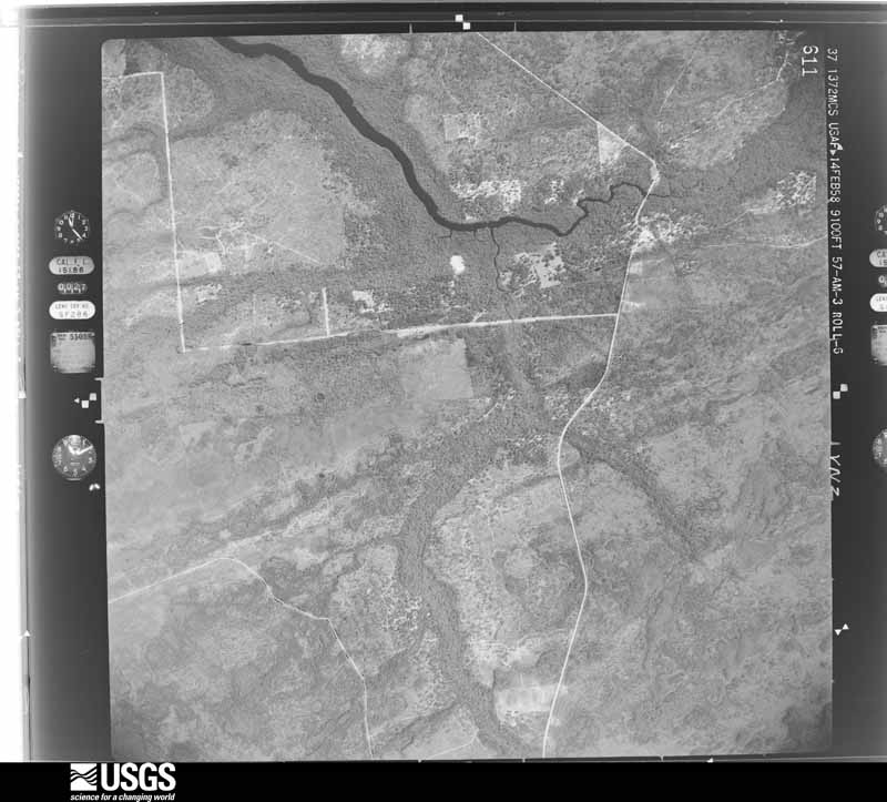 U.S. Geological Survey aerial photograph, 1958-02-14, scale 1:18000