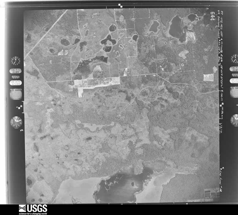 U.S. Geological Survey aerial photograph, 1958-02-14, scale 1:18000