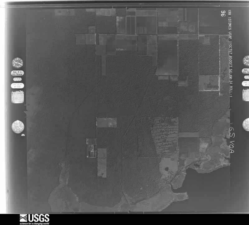 U.S. Geological Survey aerial photograph, 1957-10-11, scale 1:17000
