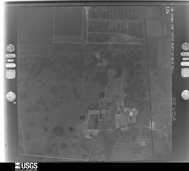 U.S. Geological Survey aerial photograph, 1957-10-11, scale 1:17000