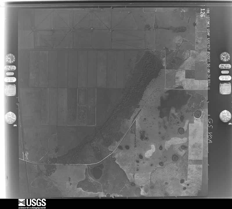 U.S. Geological Survey aerial photograph, 1957-10-11, scale 1:17000