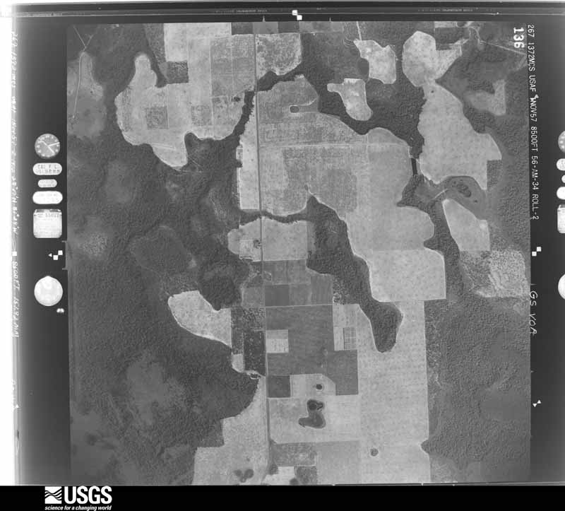 U.S. Geological Survey aerial photograph, 1957-11-01, scale 1:17000