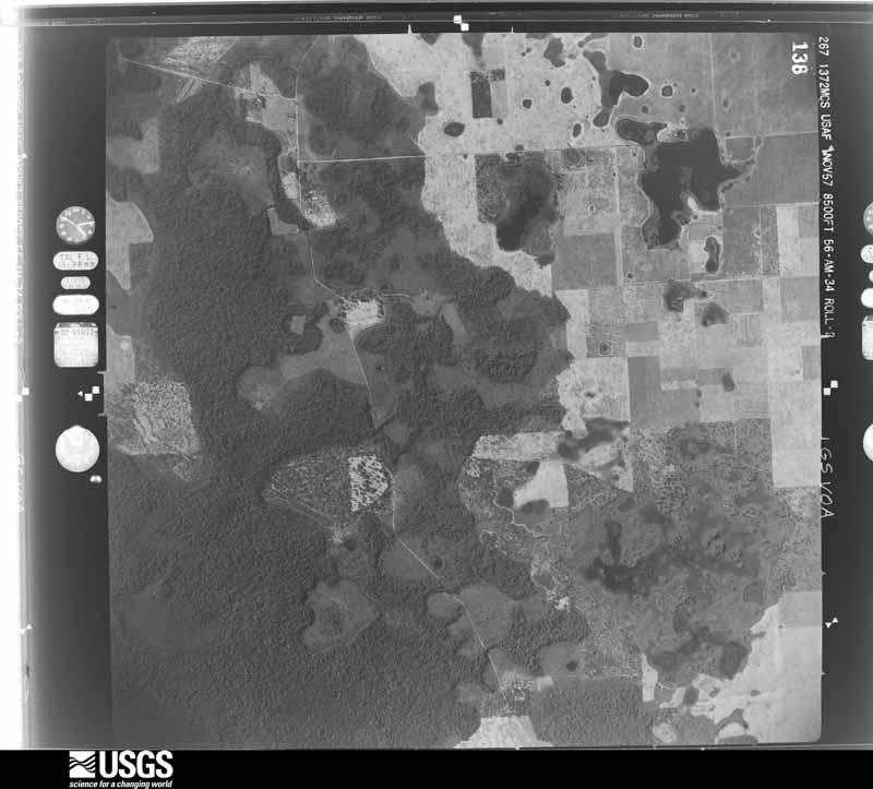 U.S. Geological Survey aerial photograph, 1957-11-01, scale 1:17000