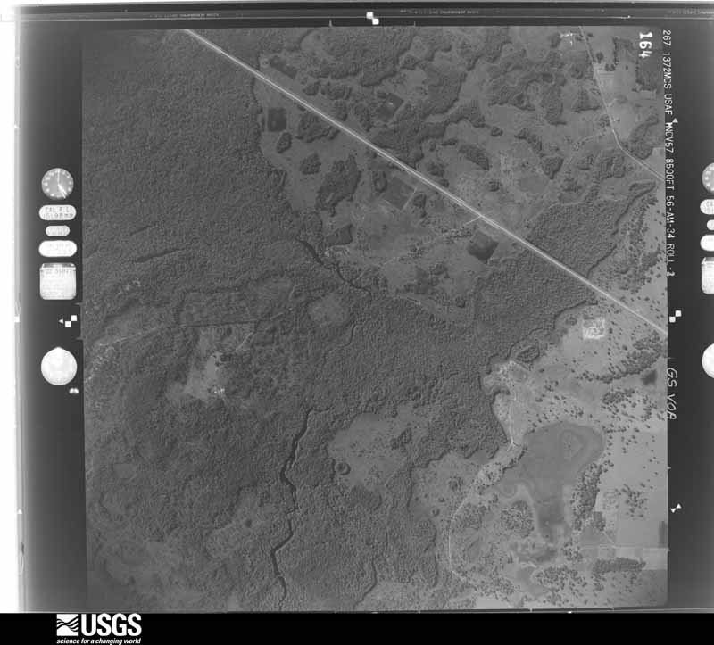 U.S. Geological Survey aerial photograph, 1957-11-01, scale 1:17000