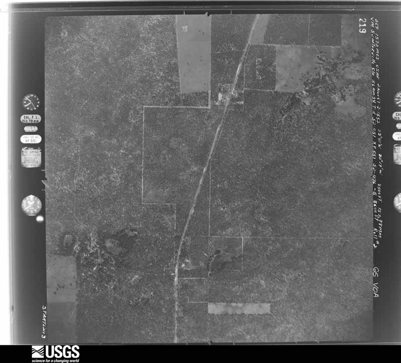 U.S. Geological Survey aerial photograph, 1957-11-02, scale 1:17000