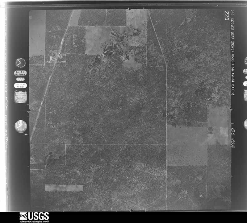U.S. Geological Survey aerial photograph, 1957-11-02, scale 1:17000