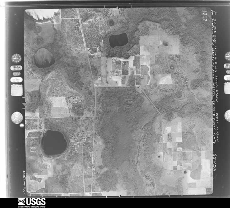U.S. Geological Survey aerial photograph, 1958-01-28, scale 1:17000