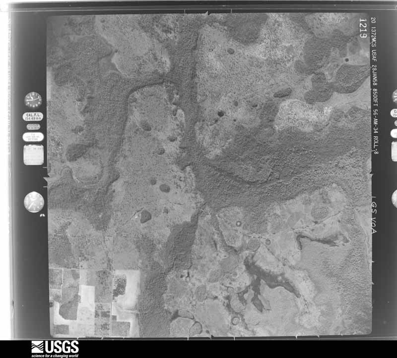 U.S. Geological Survey aerial photograph, 1958-01-28, scale 1:17000