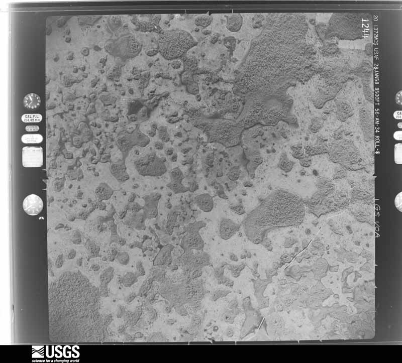 U.S. Geological Survey aerial photograph, 1958-01-28, scale 1:17000