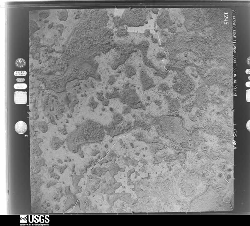 U.S. Geological Survey aerial photograph, 1958-01-28, scale 1:17000