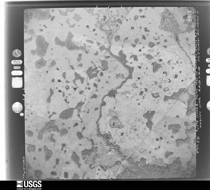 U.S. Geological Survey aerial photograph, 1958-01-28, scale 1:17000
