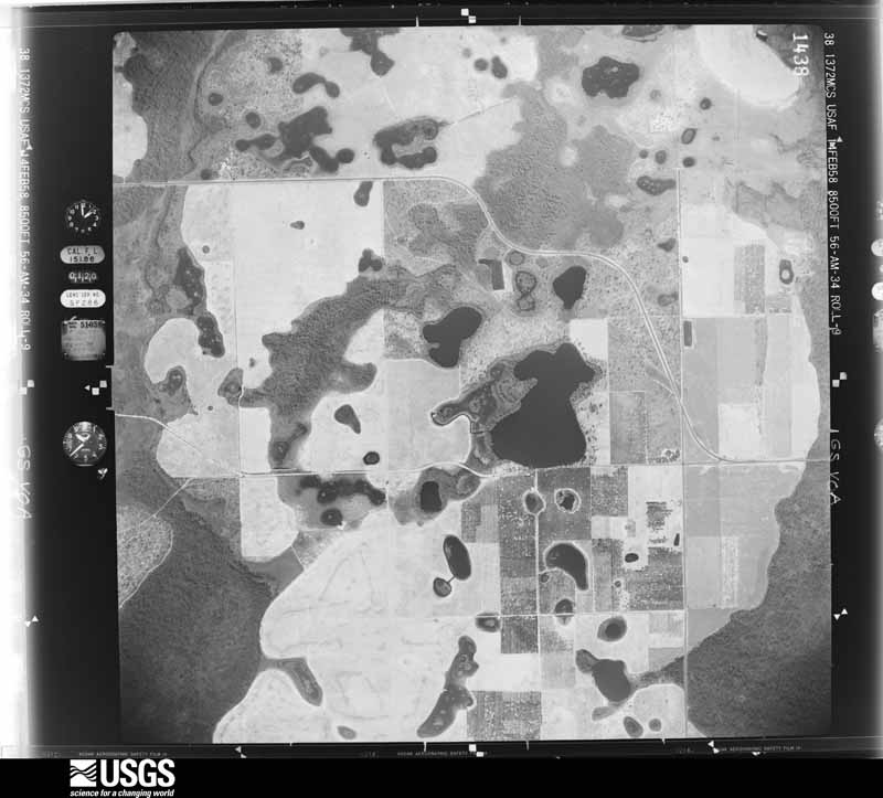 U.S. Geological Survey aerial photograph, 1958-02-14, scale 1:17000