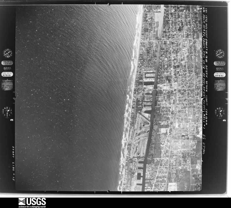 U.S. Geological Survey aerial photograph, 1957-12-05, scale 1:23600