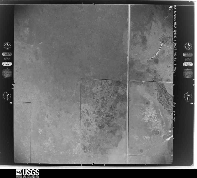 U.S. Geological Survey aerial photograph, 1957-12-05, scale 1:23600