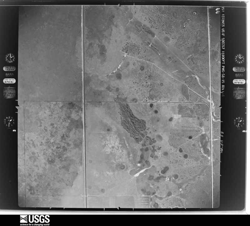 U.S. Geological Survey aerial photograph, 1957-12-05, scale 1:23600
