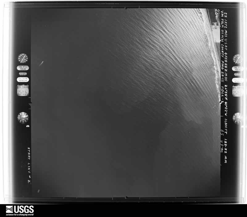 U.S. Geological Survey aerial photograph, 1958-02-04, scale 1:23600