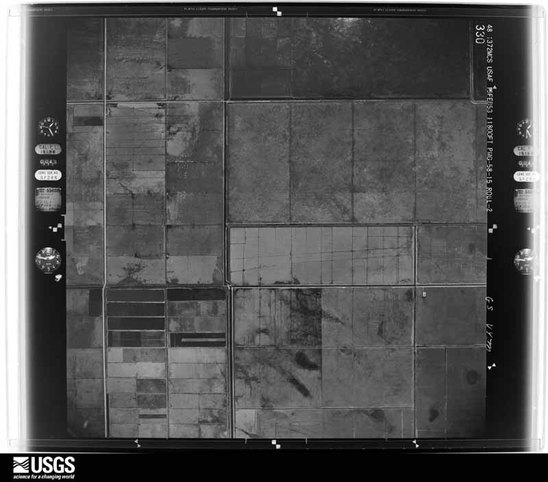 U.S. Geological Survey aerial photograph, 1958-02-19, scale 1:23600
