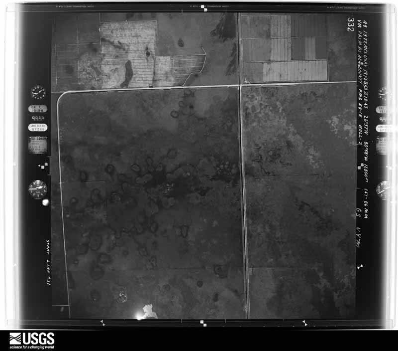 U.S. Geological Survey aerial photograph, 1958-02-19, scale 1:23600