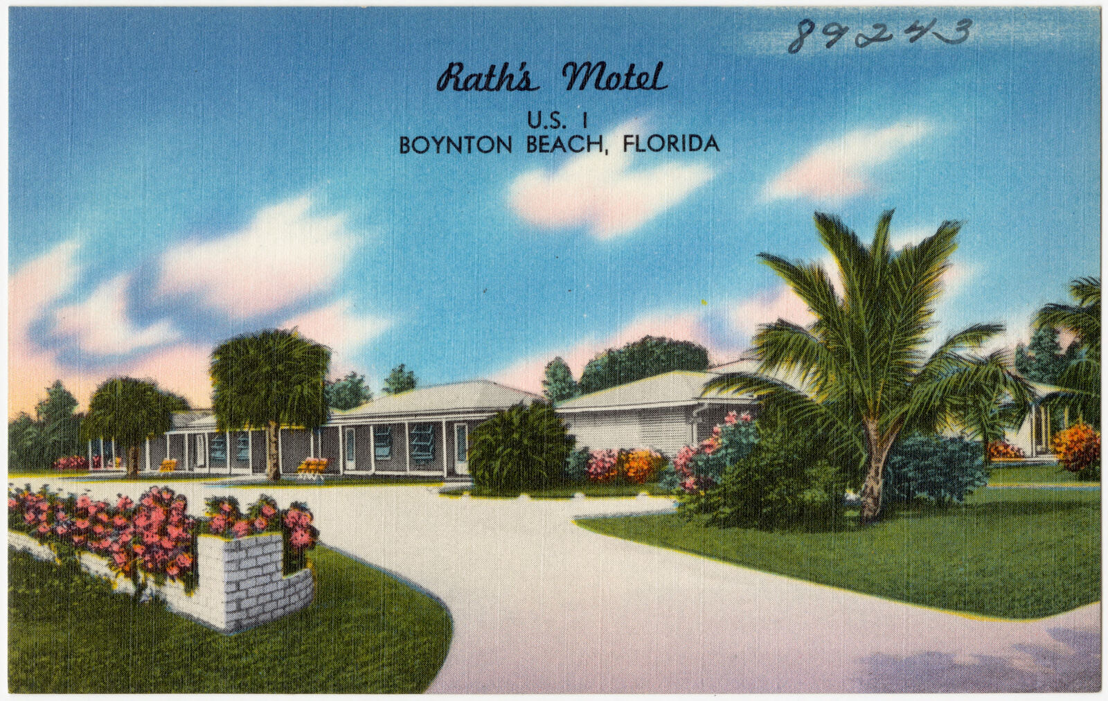 Rath's Motel- U.S. 1, Boynton Beach, Florida, Boston Public Library - undated