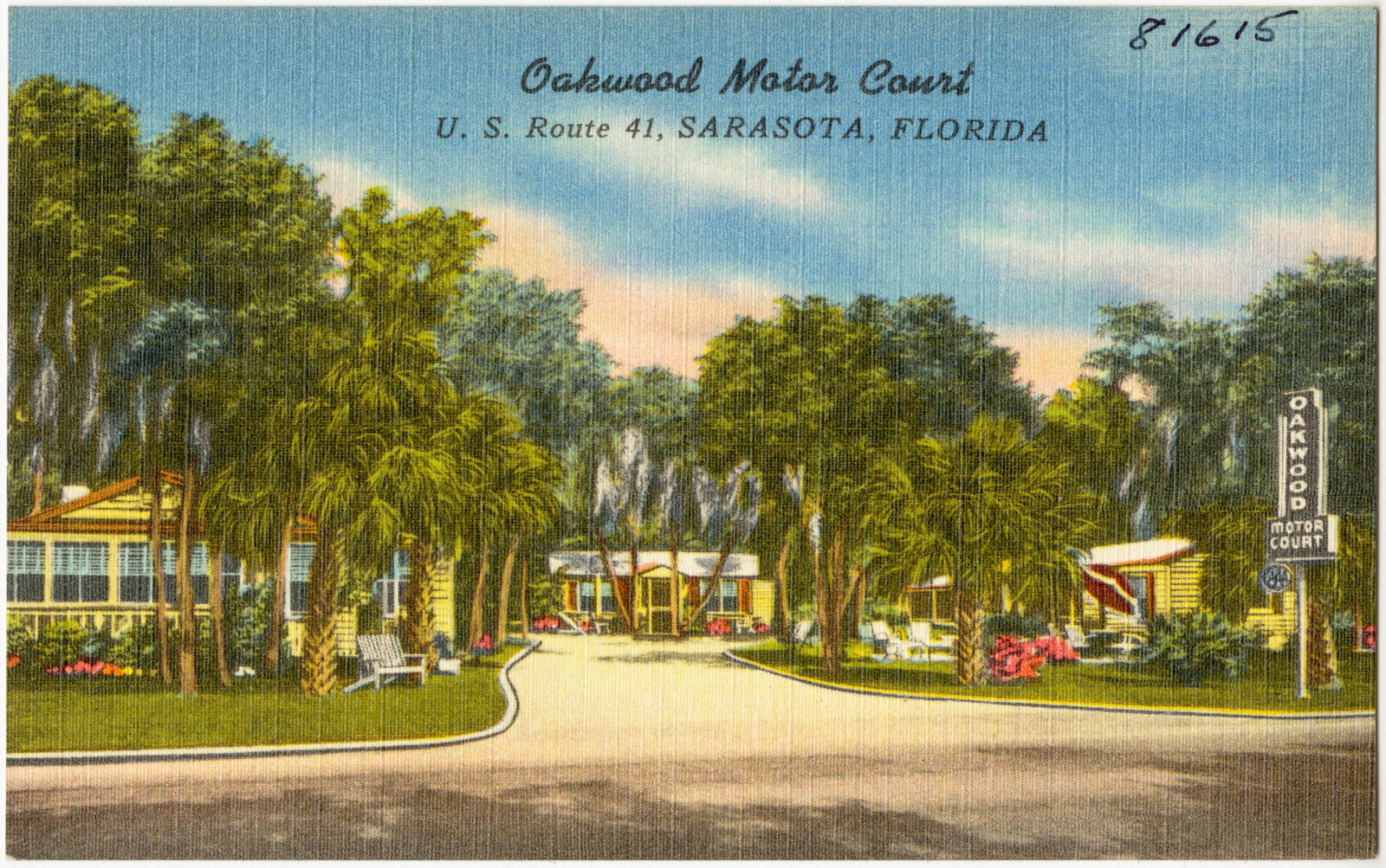 Oakwood Motor Court, U.S. Route 41, Sarasota, Florida, Boston Public Library - undated