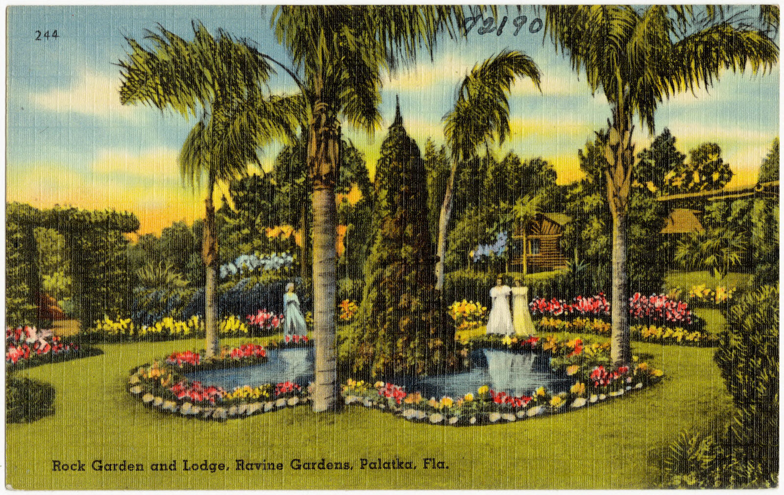 Rock Garden and Lodge, Ravine Gardens, Palatka, Florida, Boston Public Library - undated