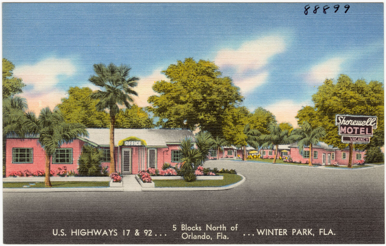Shorewell Motel, U.S. Highways 17 & 92 . . . Winter Park, Fla., Boston Public Library - undated