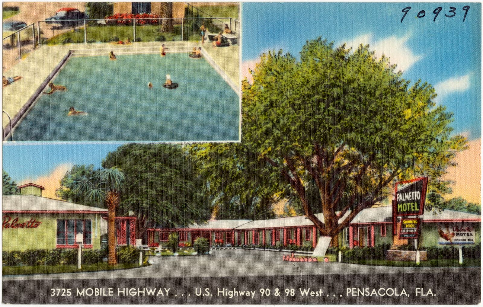 Palmetto Court, 3725 Mobile Highway, U.S. highways 90 & 98 West, Pensacola, Florida, Boston Public Library - undated