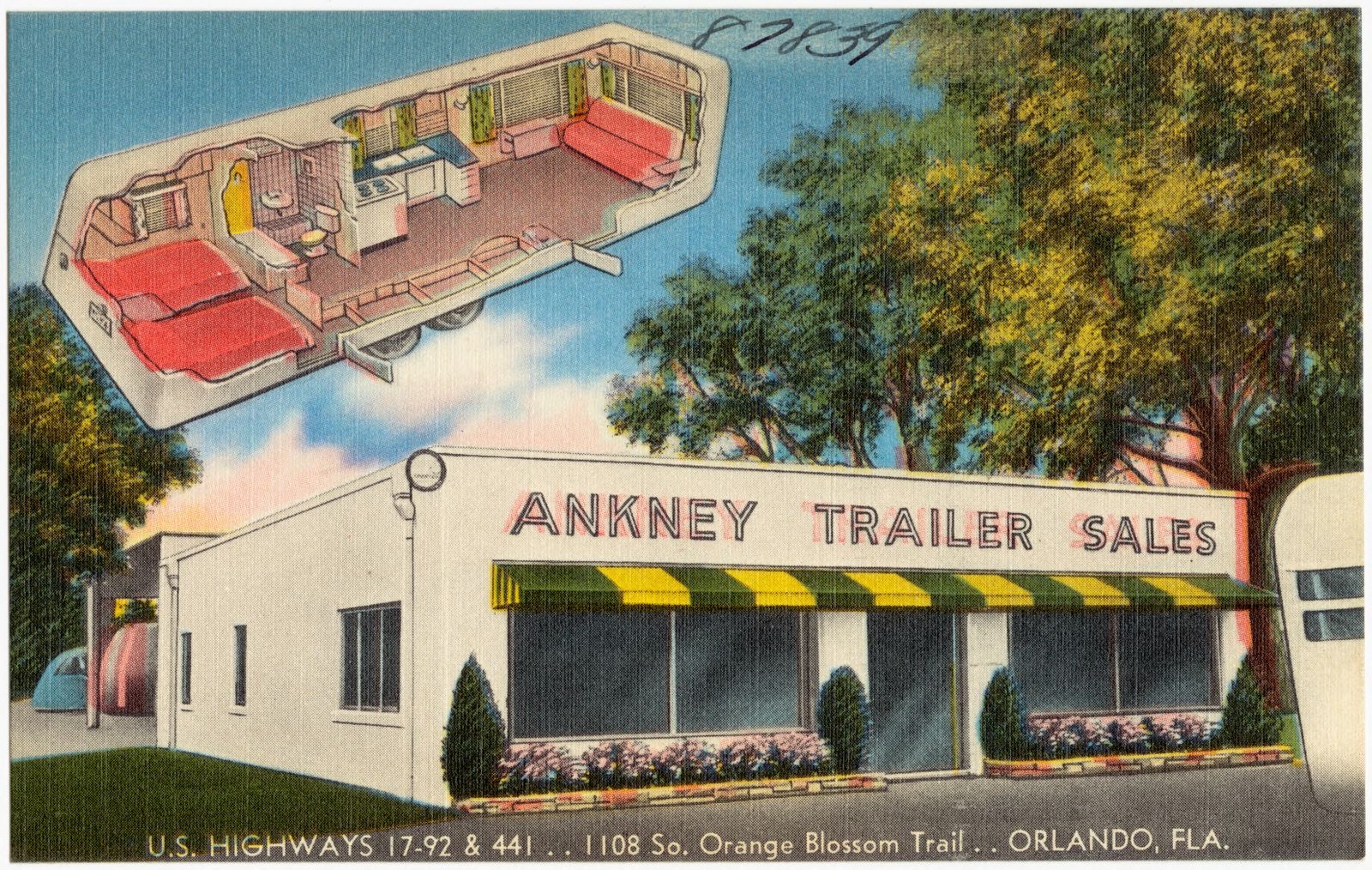 Ankney Trailer Sales, U.S. highways 17-92 & 441, 1108 So. Orange Blossom Trail, Orlando, Florida, Boston Public Library - undated