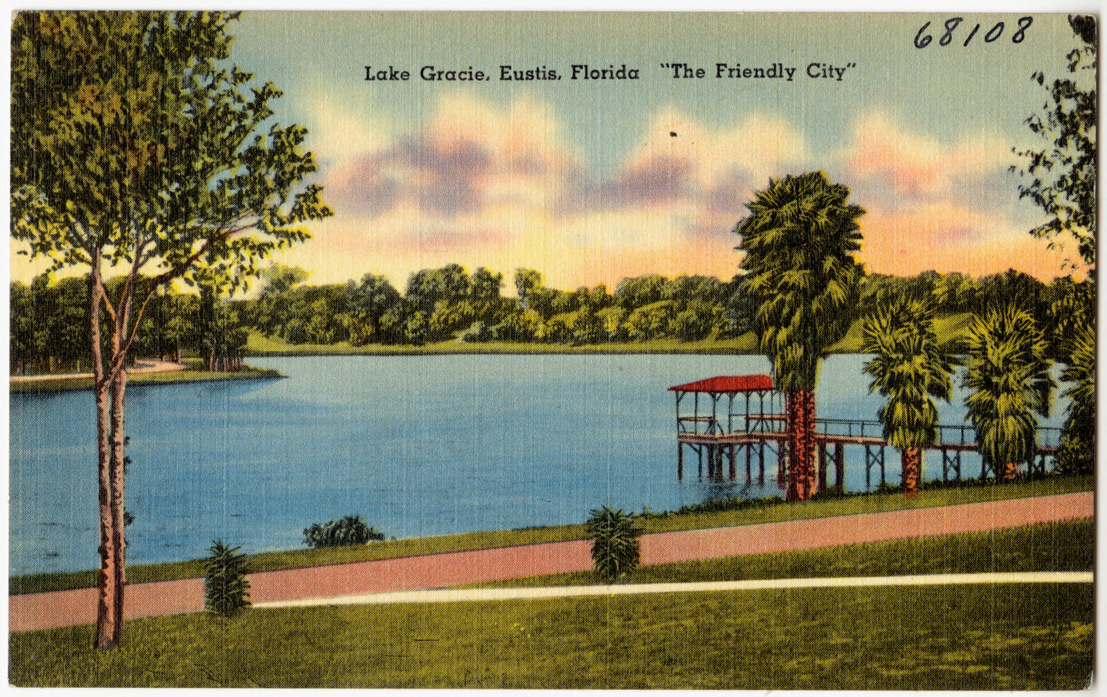 Lake Gracie, Eustis, Florida, "The Friendly City", Boston Public Library - undated