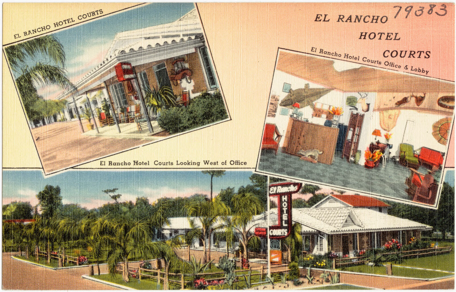 El Rancho Hotel Courts, Boston Public Library - undated