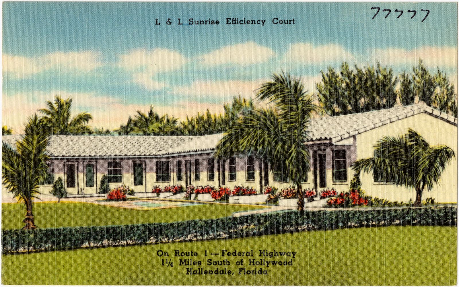 L & L Sunrise Efficiency Court, Boston Public Library - undated