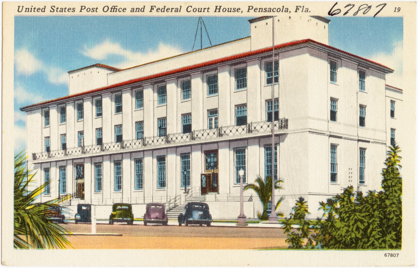 United States post office and federal court house, Pensacola, Florida, Boston Public Library - undated
