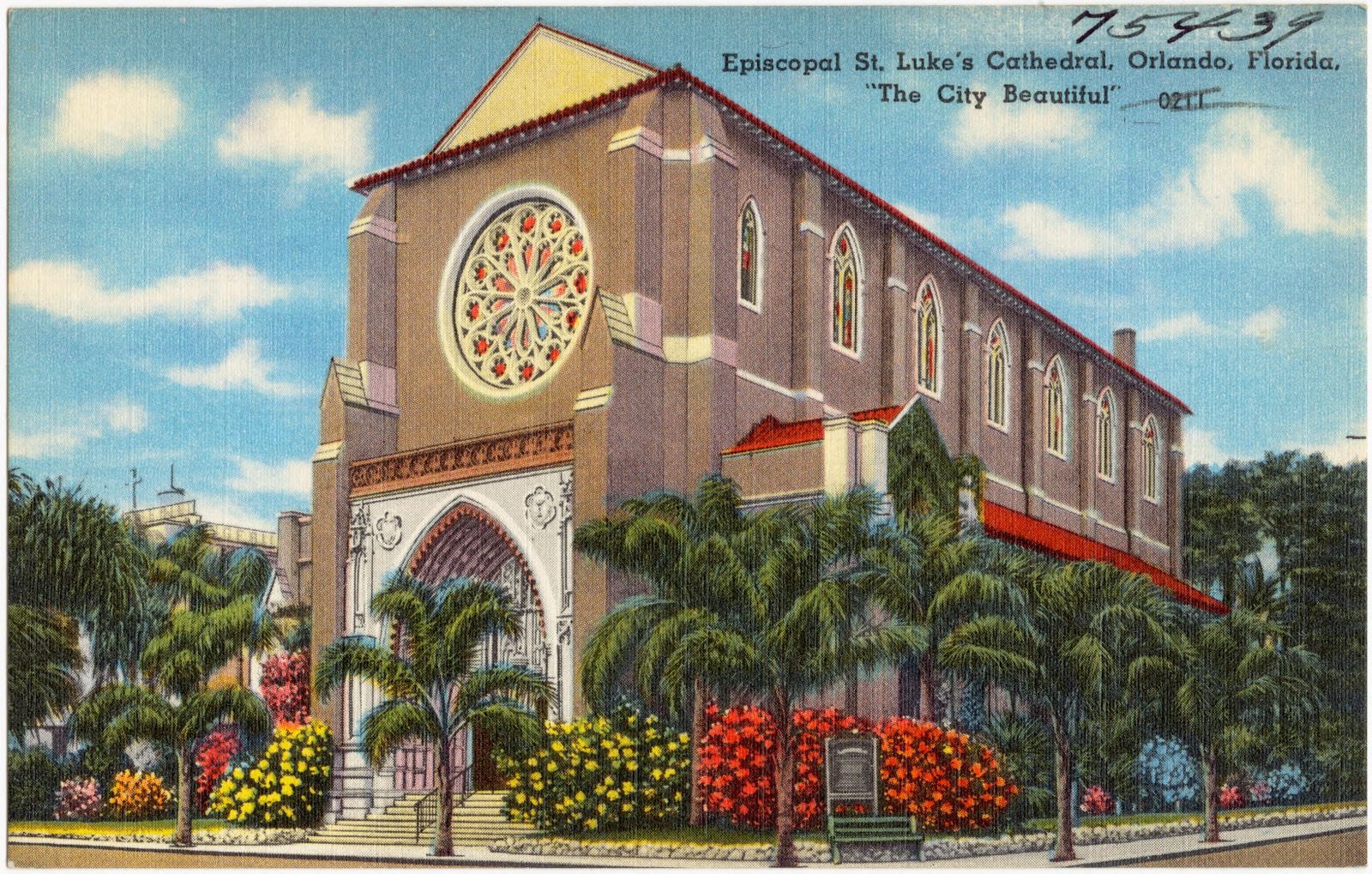 Episcopal St. Luke's Cathedral, Orlando, Florida, "the city beautiful", Boston Public Library - undated