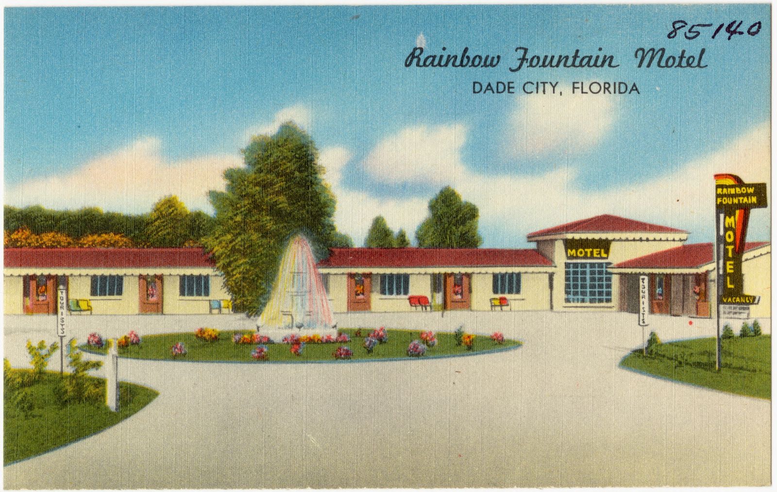 Rainbow Fountain Motel, Dade City, Florida, Boston Public Library - undated