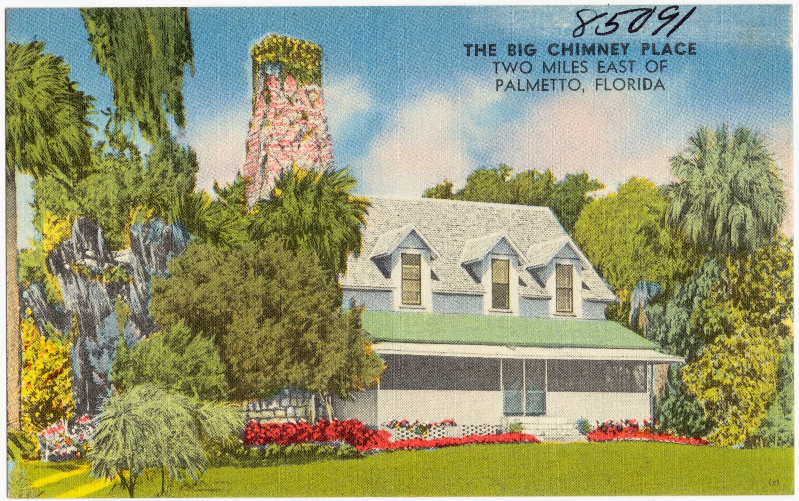 The Big Chimney Place, two miles east of Palmetto, Florida, Boston Public Library - undated