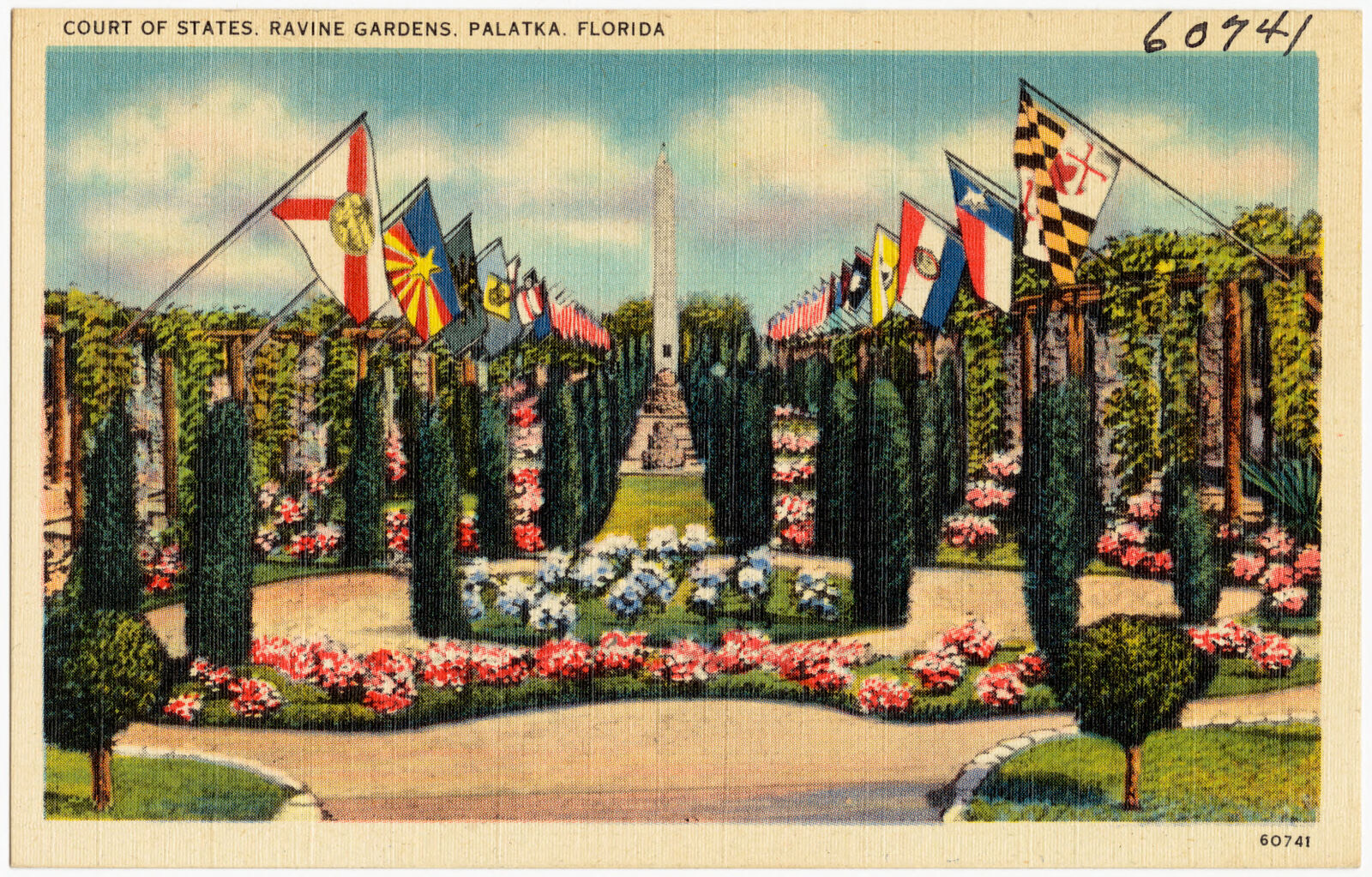 Court of States, Ravine Gardens, Palatka, Florida, Boston Public Library - undated