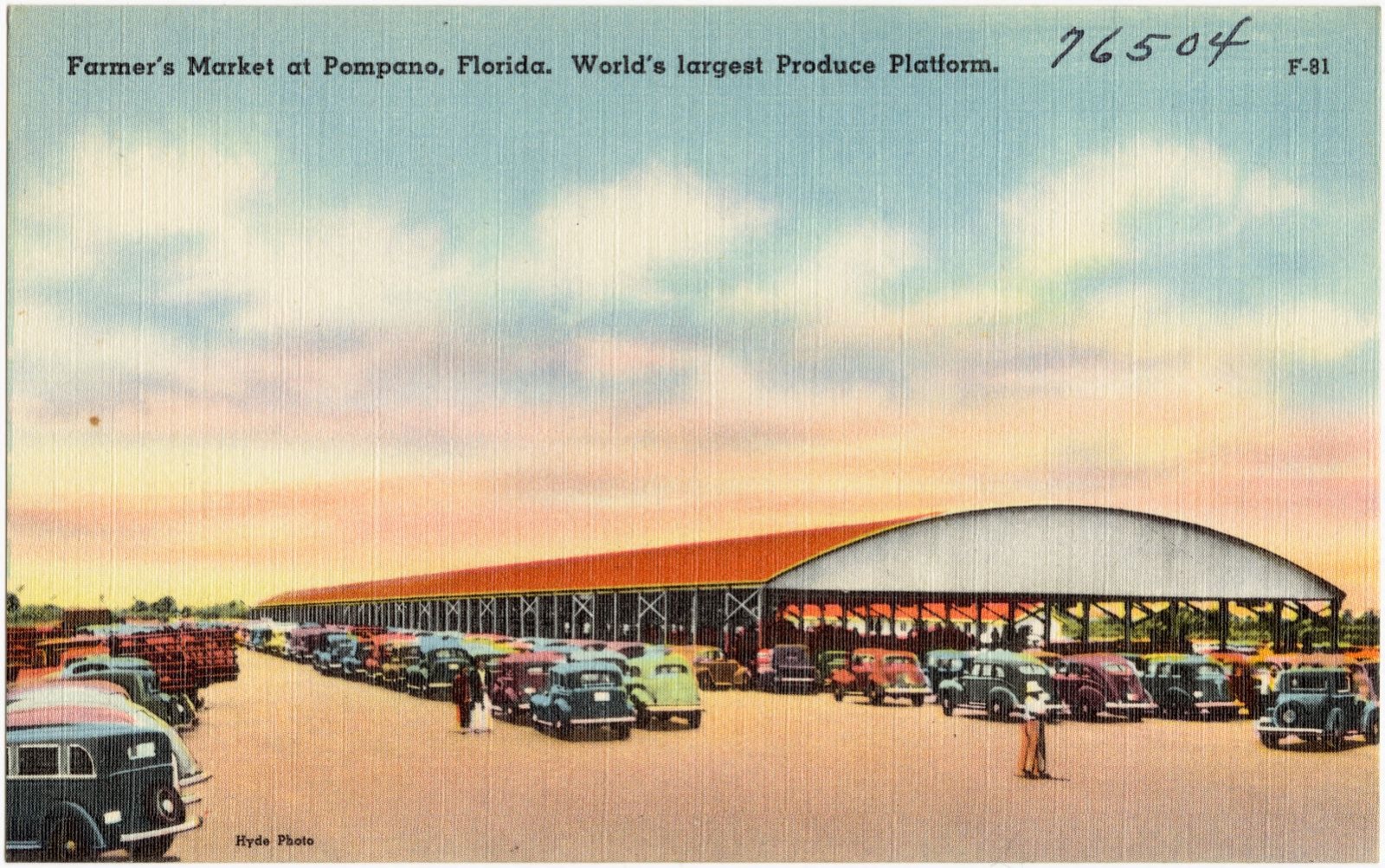 Farmer's market at Pompano, Florida, world's largest produce platform, Boston Public Library - undated