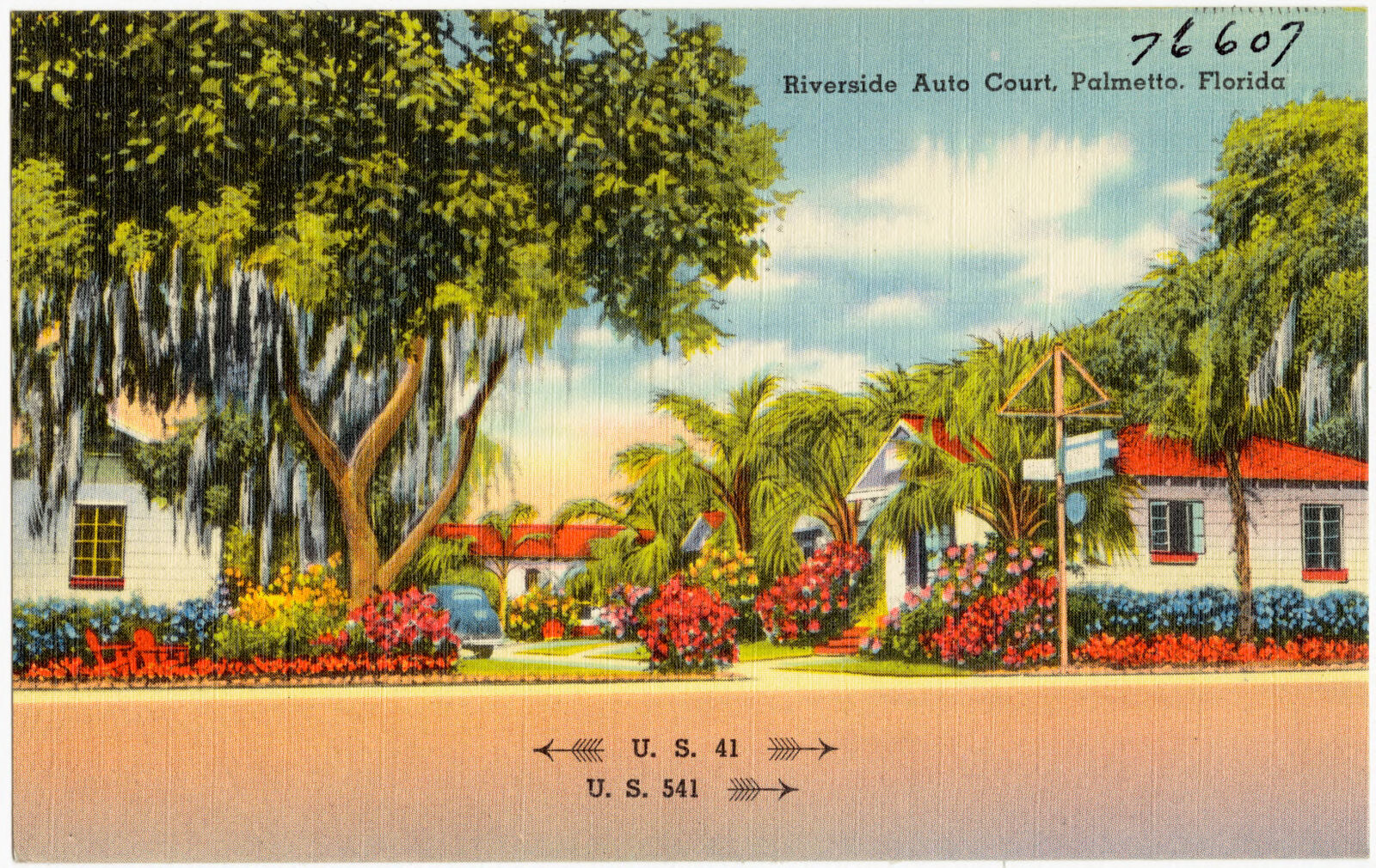 Riverside Auto Court, Palmetto, Florida, U.S. 41, U.S. 541, Boston Public Library - undated