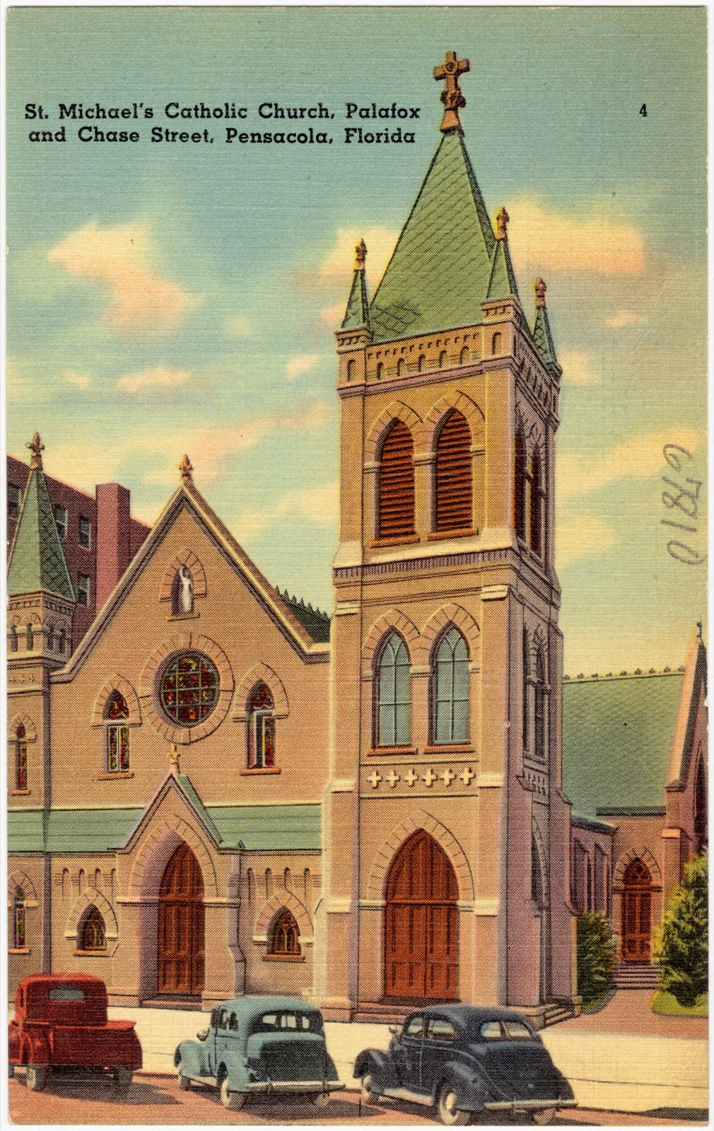 St. Michael's Catholic Church, Palafox and Chase Street, Pensacola, Florida, Boston Public Library - undated