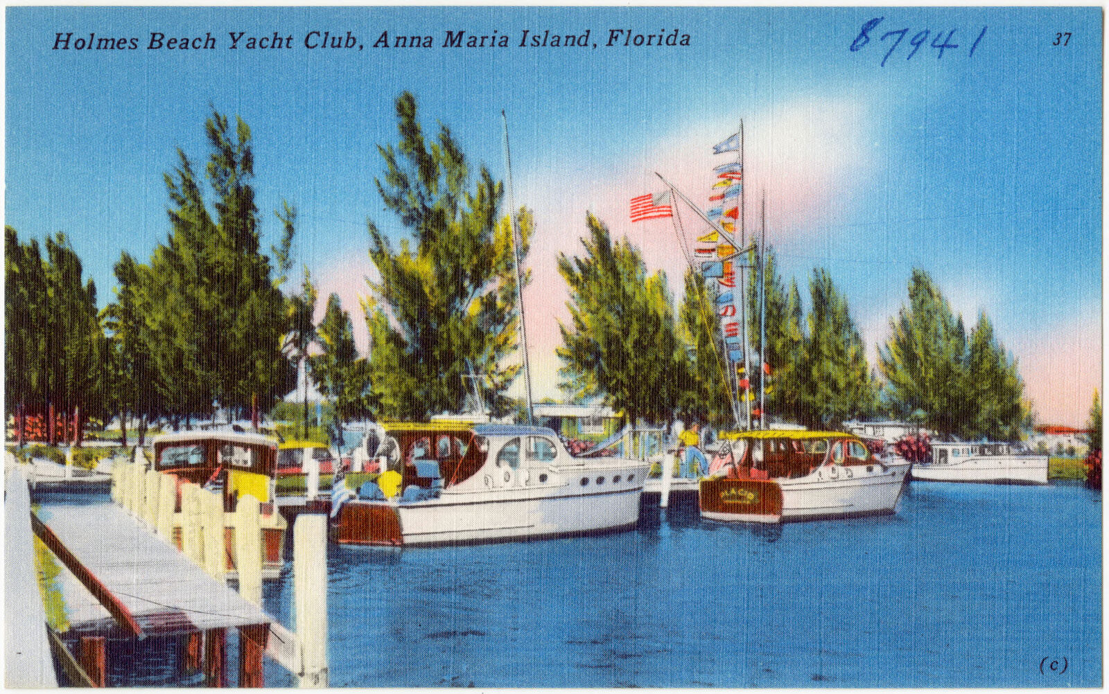 Holmes Beach Yacht Club, Anna Maria Island, Florida, Boston Public Library - undated