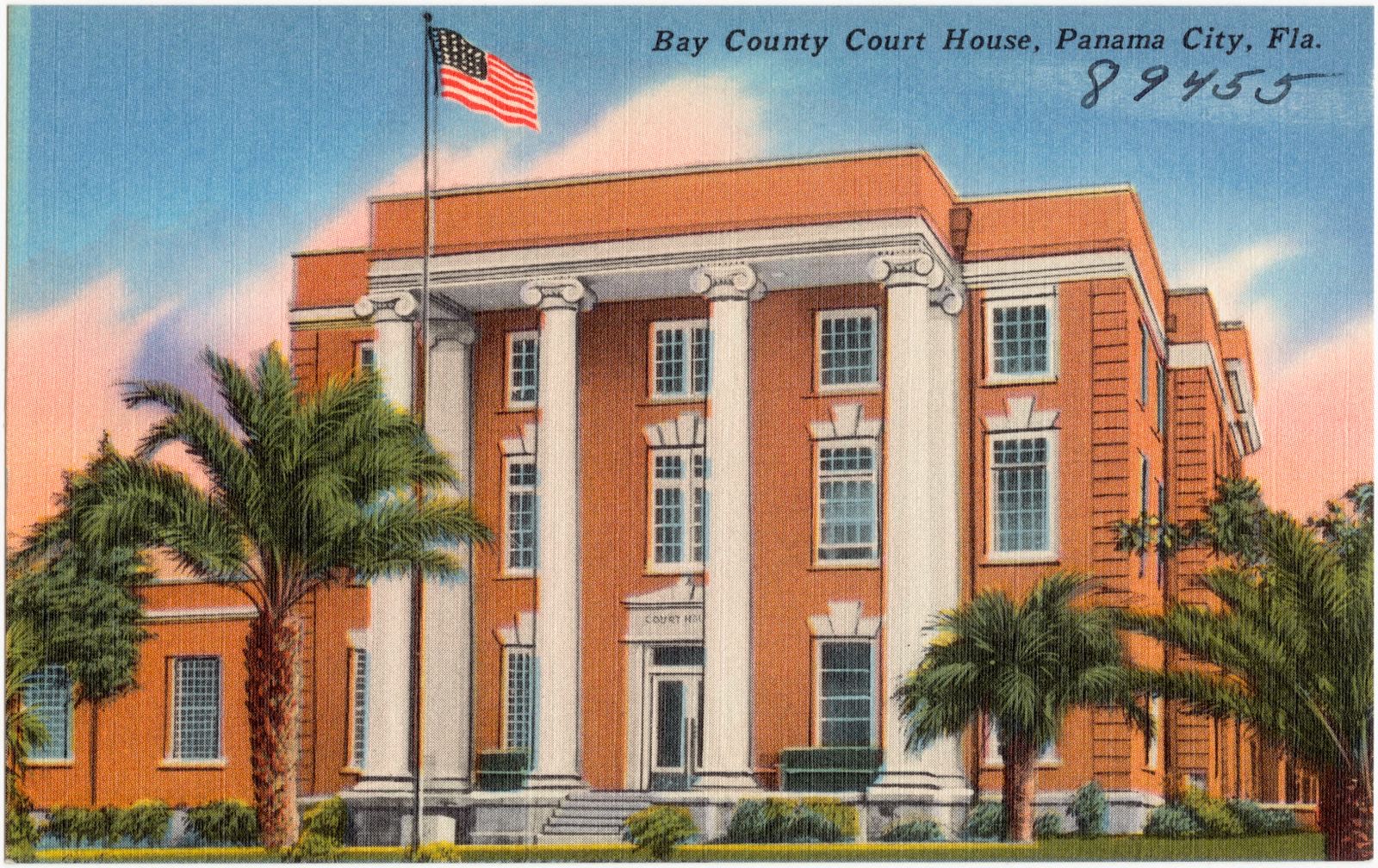 Bay County court house, Panama City, Florida, Boston Public Library - undated