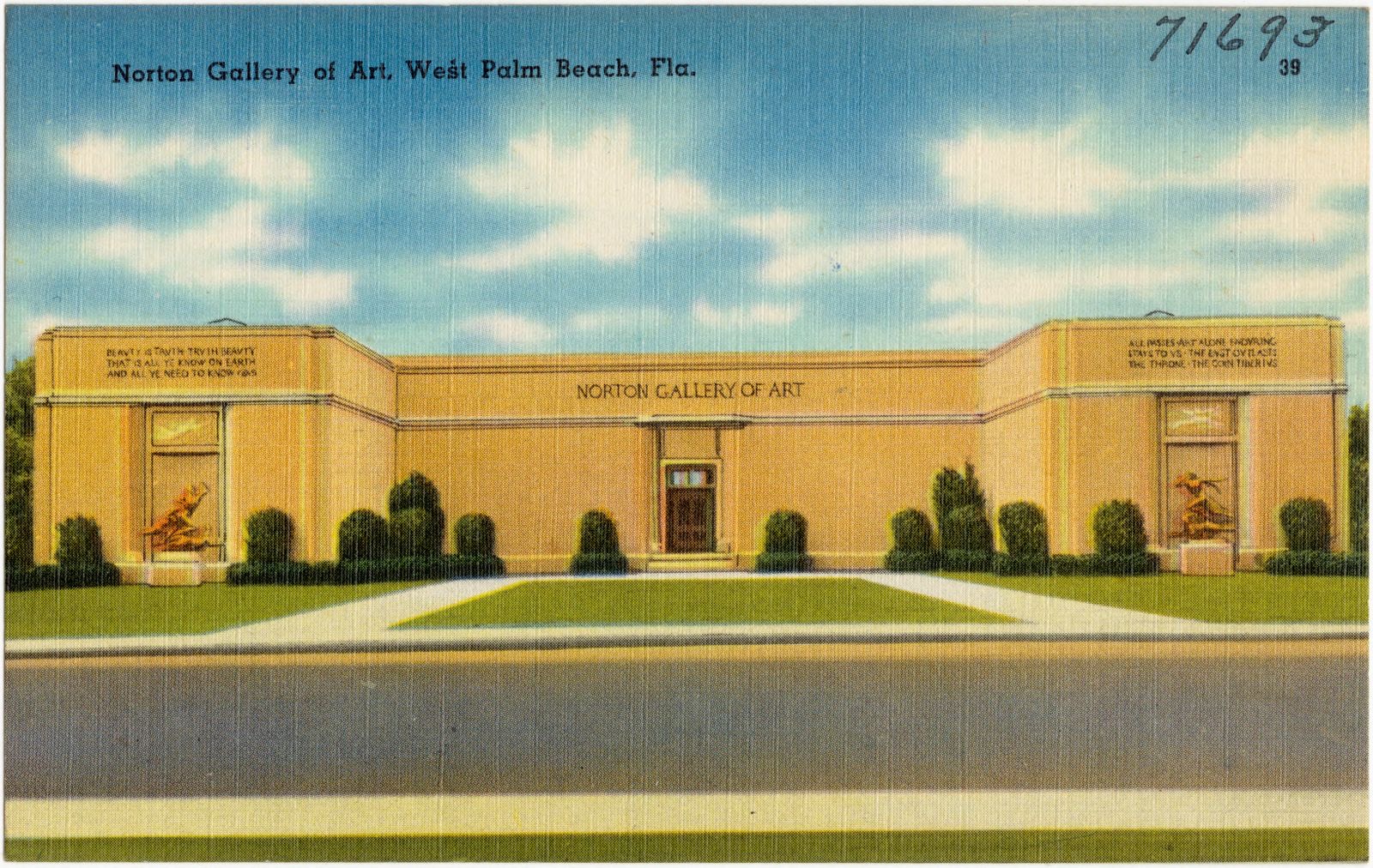 Norton Gallery of Art, West palm Beach, Fla., Boston Public Library - undated