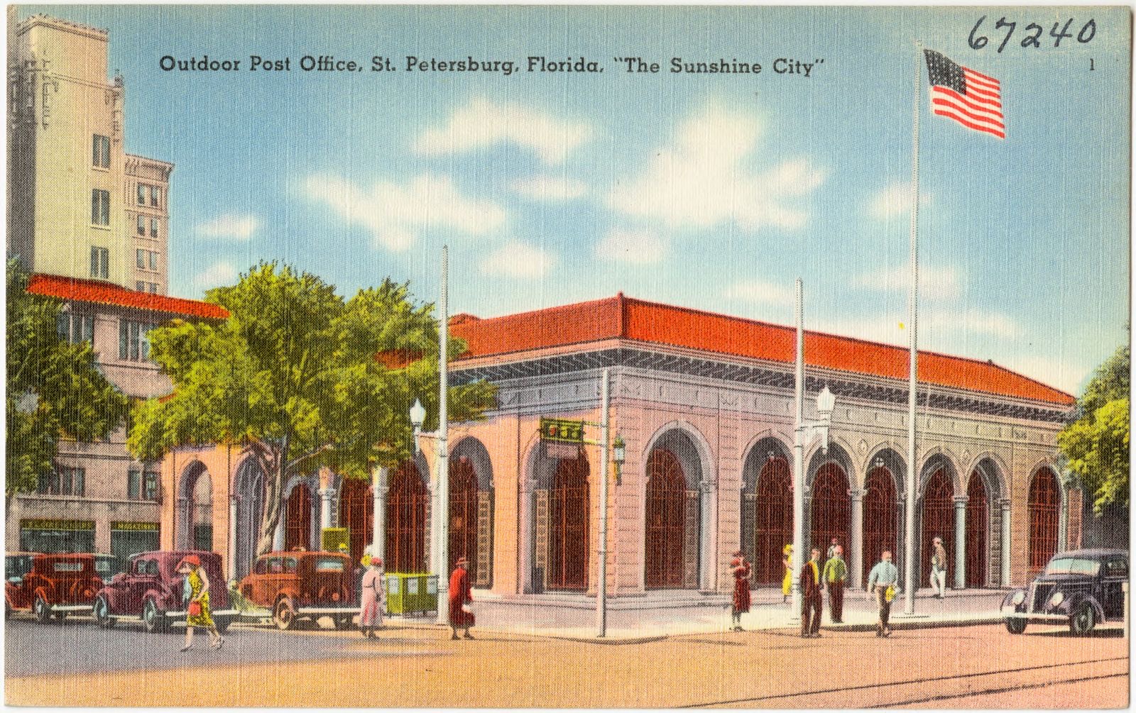 Outdoor post office, St. Petersburg, Florida, "the sunshine city", Boston Public Library - undated