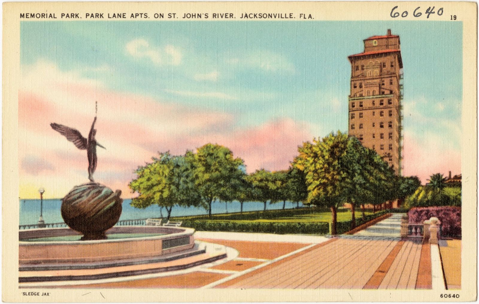 Memorial Park. Park Lane Apts, on St. John's River, Jacksonville, Fla., Boston Public Library - undated