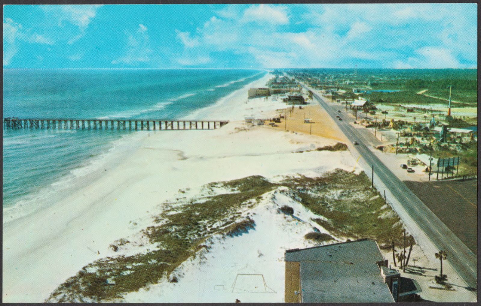 An aerial view of a lovely beach located on Panama City beaches, Boston Public Library - undated