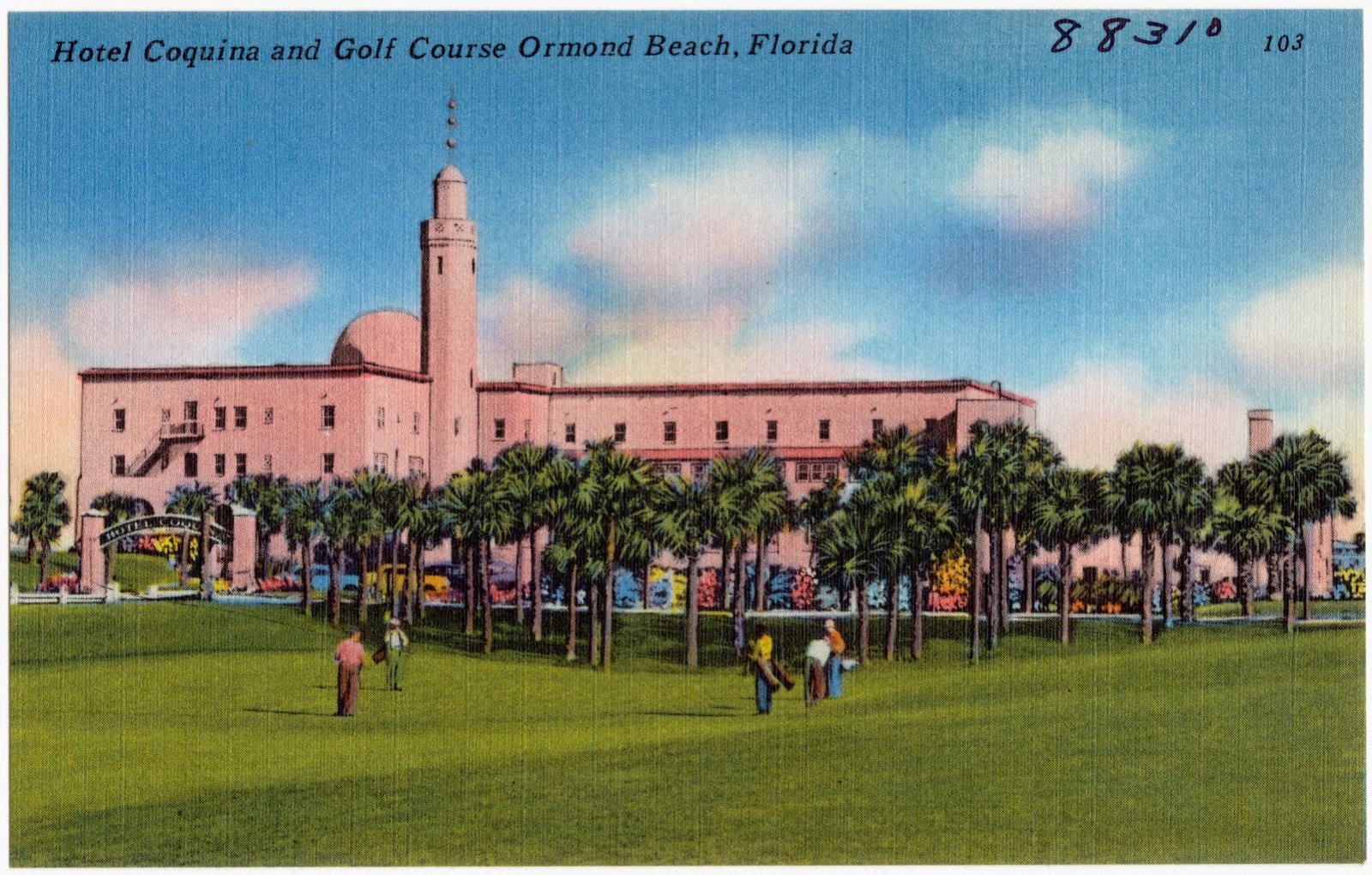 Hotel Coquina and golf course, Ormond Beach, Florida, Boston Public Library - undated