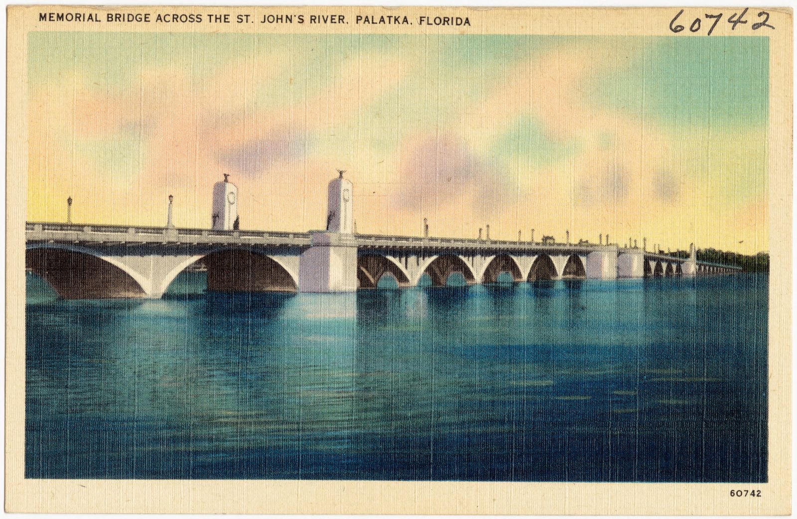 Memorial Bridge across the St. John's River, Palatka, Florida, Boston Public Library - undated