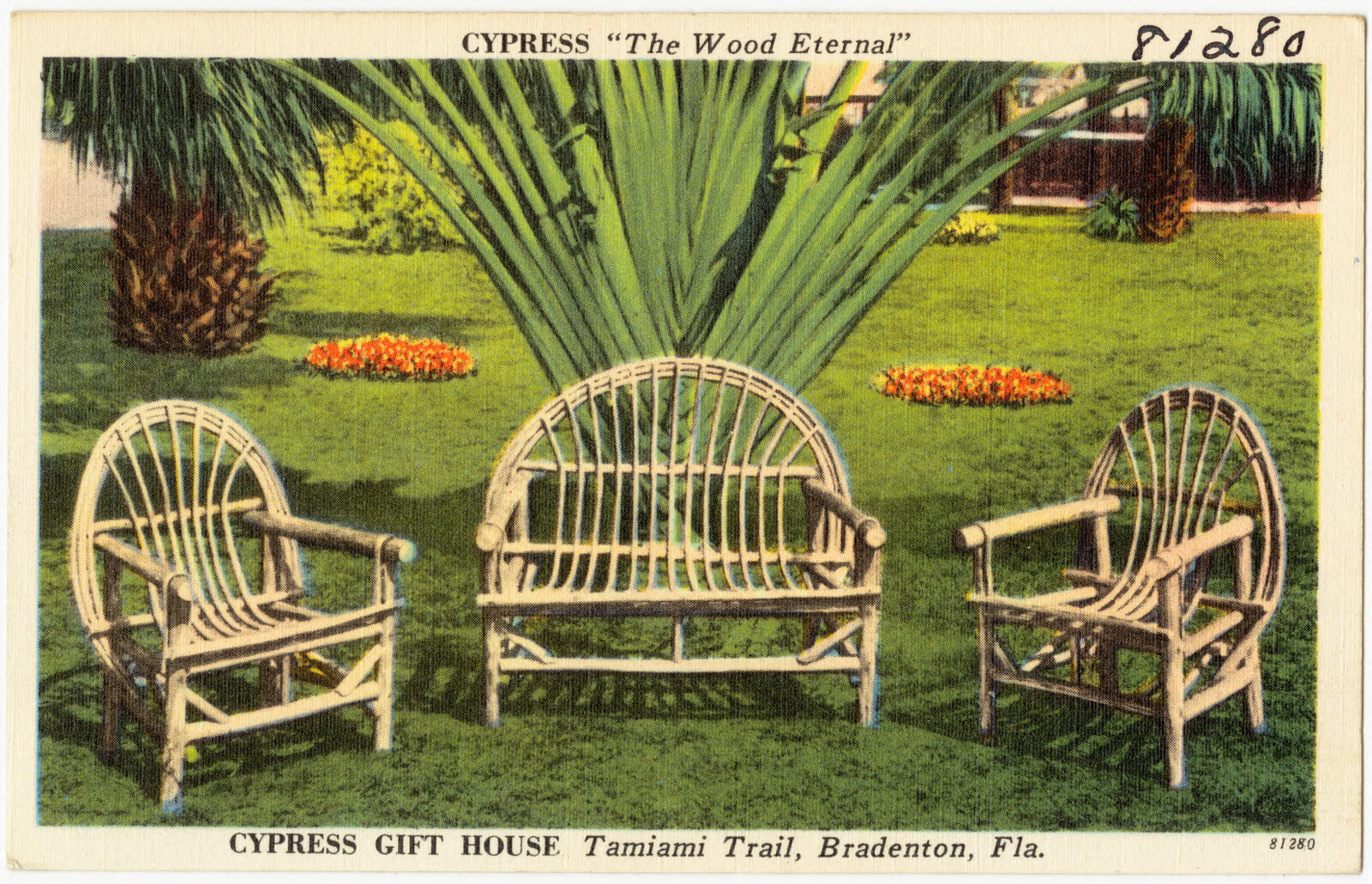 Cypress "The Wood Eternal", Cypress Gift House, Tamiami Trail, Bradenton, Fla., Boston Public Library - undated