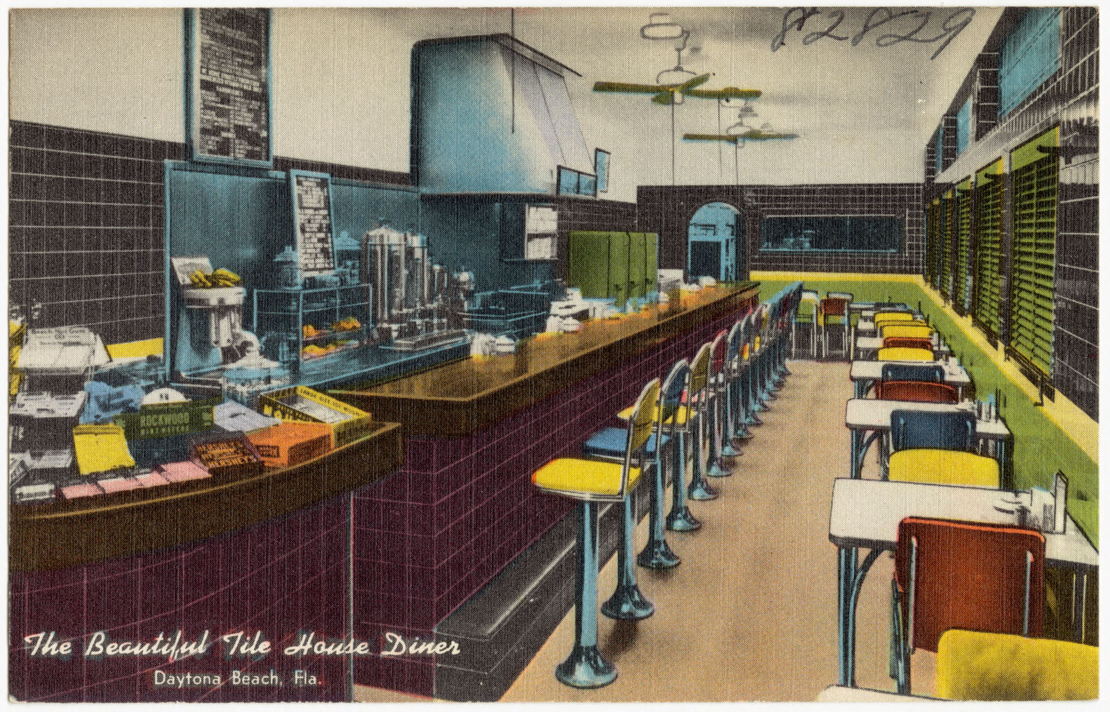 The Beautiful Tile House Diner, Daytona Beach, Florida, Boston Public Library - undated