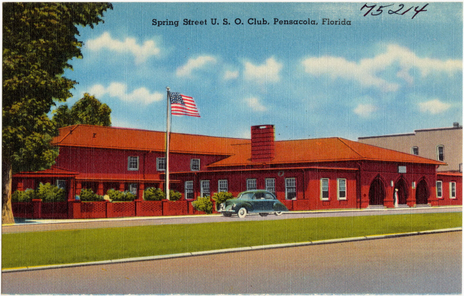 Spring Street U.S.O. Club, Pensacola, Florida, Boston Public Library - undated